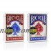 1 Deck Bicycle Rider Back 808 Standard Poker Playing Cards Red or Blue   